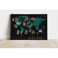 Scratch off Wine map World